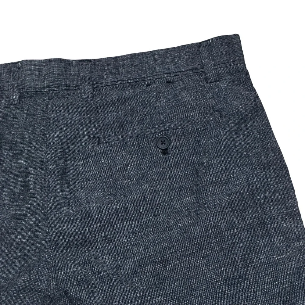 Banana Republic Shorts Mens 34 Grey Aiden Short Linen Cotton Blend Flat Front